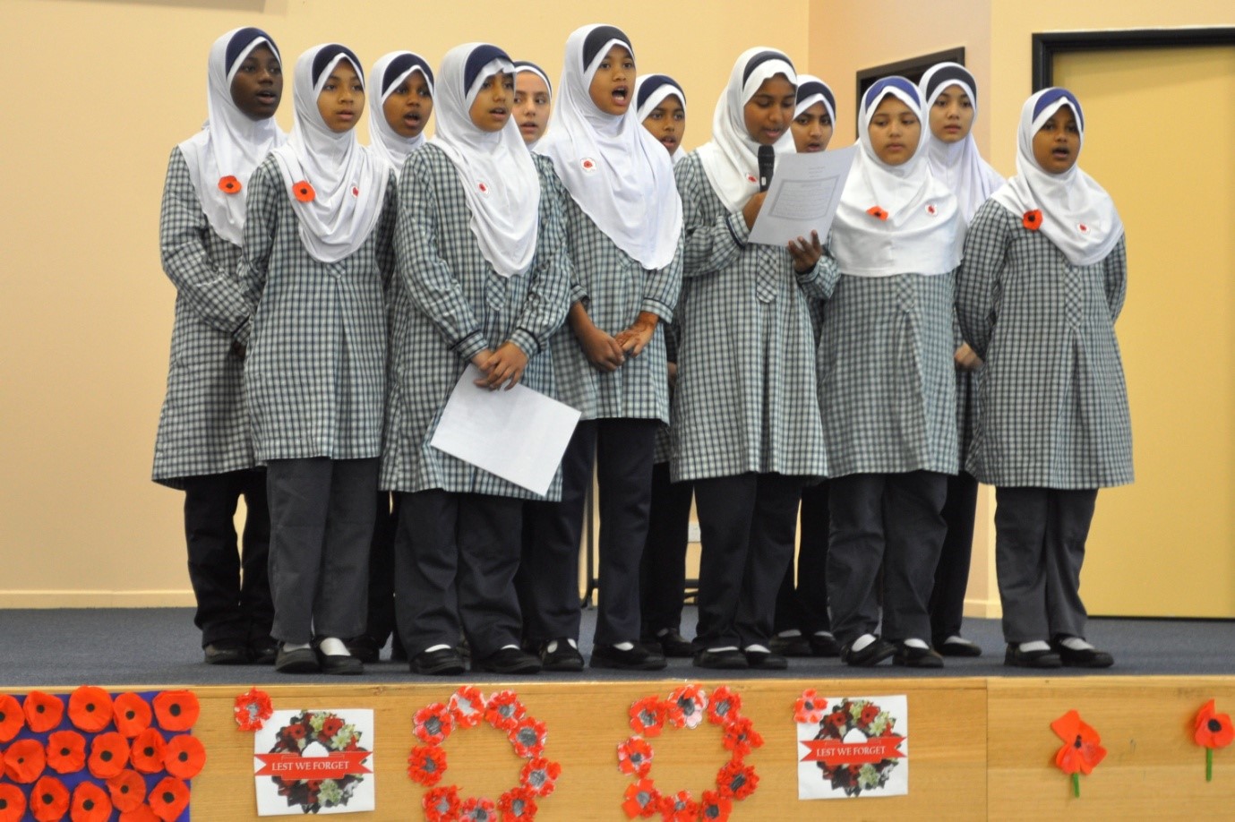 The National Anthem sang by our nasheed group