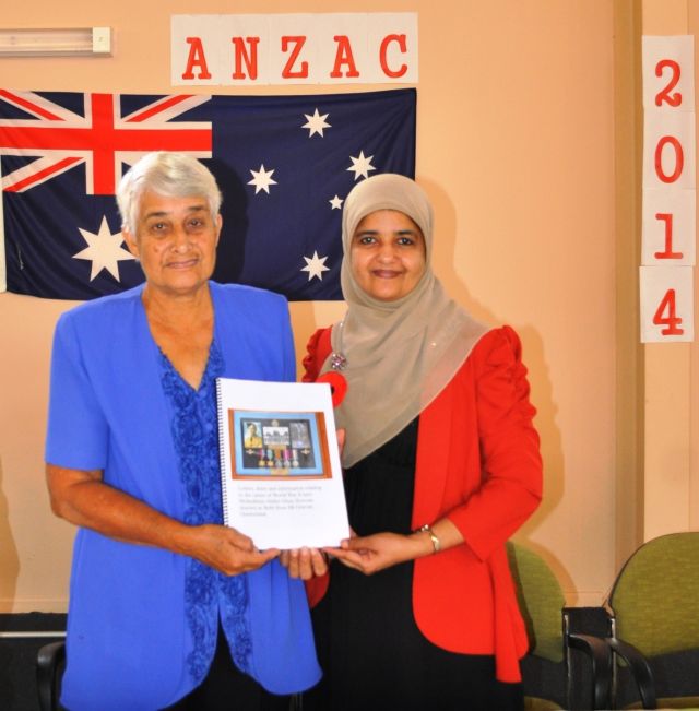 A publication presented by Janeth Deen from the QLD Muslim Historical Society.